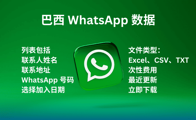 巴西 WhatsApp 数据