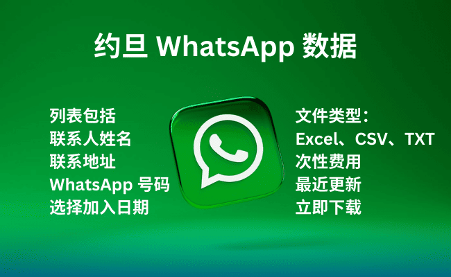 约旦 WhatsApp 数据