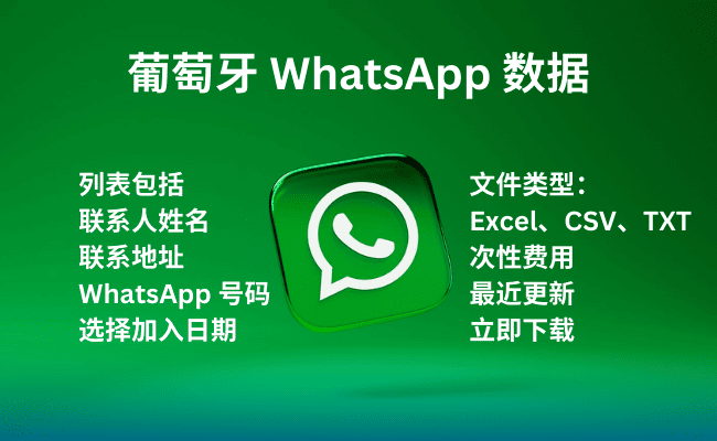 葡萄牙 WhatsApp 数据